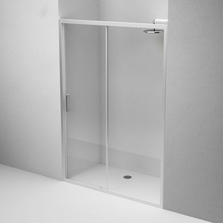 W90G-140-1-195MT Gem Solo Дверь душевая 140х195, стекло прозрачное, профиль матовый хром, артикул W90G-140-1-195MT