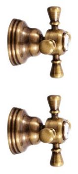 Смеситель классический для душа, скрытый монтаж,БРОНЗА