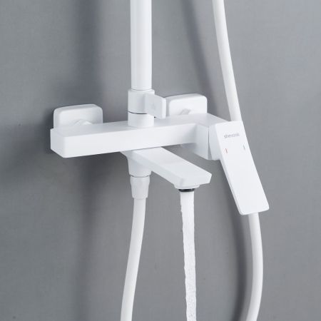 Душевая система Shevanik S4436C, белый
