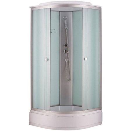 Душевая кабина Niagara NG-3302 100x100 стекло матовое задние стенки Белые, артикул 33021424