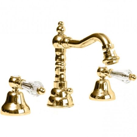 Смеситель для биде Cezares Diamond BBS2 прозрачные ручки 01 Хром, артикул DIAMOND-BBS2-01-Sw