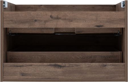 Тумба под раковину Aquanet Алвита New 80 2 ящика, дуб веллингтон табак, артикул 00334186