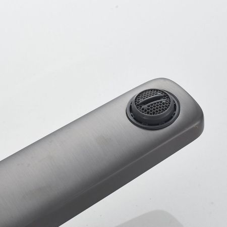 Смеситель для раковины высокий  Raffine F1199T, оружейная сталь