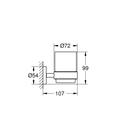 Держатель GROHE Essentials, никель матовый (40369EN1), артикул 40369EN1