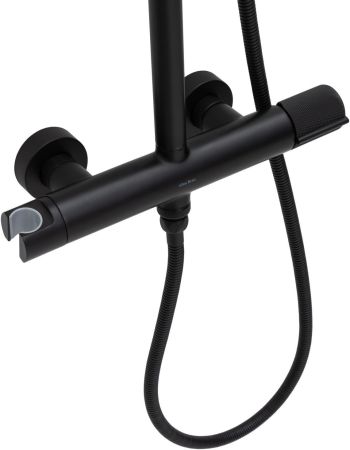 Душевая стойка Allen Brau Liberty 5.33007-31 черный матовый, артикул 5.33007-31