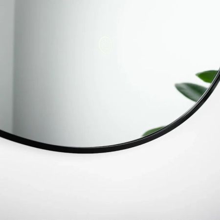 Зеркало с подсветкой LED Fixsen FX-1080B круглое 80х80 см, черное, артикул FX-1080B