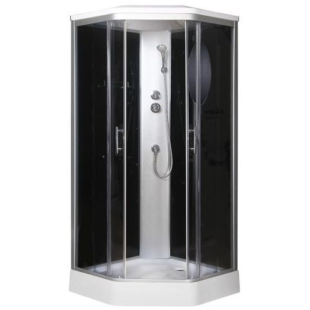 Душевая кабина Niagara NG-2506 90x90 стекло тонированное задняя стенка Черная Душевая кабина Niagara NG-2506 90x90 стекло тонированное задняя стенка Черная