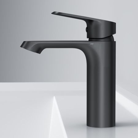 F8F02122 Func, смеситель для умывальника, черный, артикул F8F02122