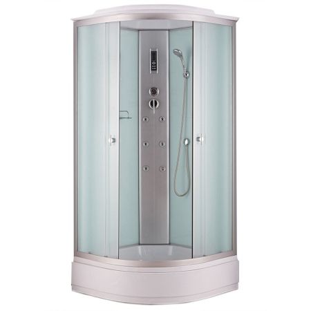 Душевая кабина Niagara NG-3317 90x90 с гидромассажем профиль Матовый хром стекло матовое, артикул 33171424