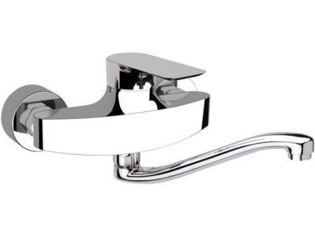 Infinity Смеситель кухонный настенный с длинным носом I41S, артикул I41S