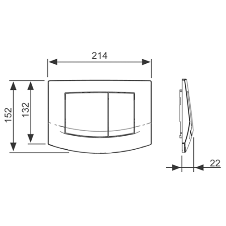 TECEambia, 2 клав., белая, антибак., артикул 9240240
