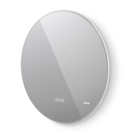 Зеркало, Decor Walther, Reflect 70 LED, круглое, ширина, мм-700, глубина, мм-25, высота, мм-700, тип установки-настенный, с подсветкой, тип освещения-светодиодная подсветка (LED), 3000-6000 К, функция антизапотевания, тип включения-сенсорный, артикул 0124800