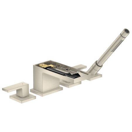 AX MyEdition Смеситель на борт ванны., без панели,  , цвет шлифованный никель