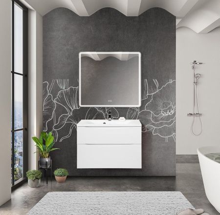 Мебель для ванной комнаты BELBAGNO MARINO-H60-800, артикул BB800/450-LV-ART-AST-NERO