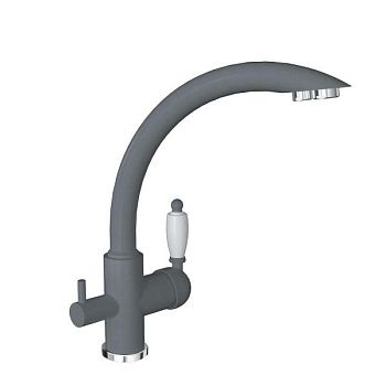 Смеситель для кухни с подключением фильтра Florentina ШАЛЕ 333.25H.2113.307, серый шёлк