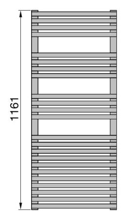 Водяной полотенцесушитель Zehnder Forma Spa LFD-120-050-05 Белый, артикул LFD-120-050-05