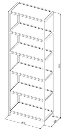 Стеллаж Allen Brau Liberty 60 1.33006.60 медь браш, артикул 1.33006.60