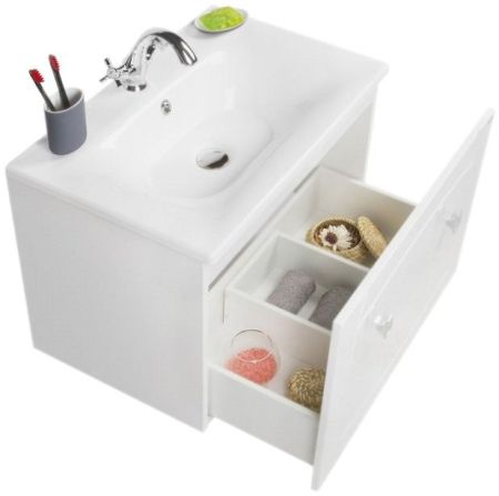 Тумба с раковиной Iddis Rise 70 подвесная Белая, артикул RIS70W0i95K