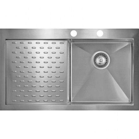 Мойка Seaman Eco Marino SMV-860PL, два отверстия (Ø35мм), комплектация с вентиль-автоматом, артикул SMV-860PL.B