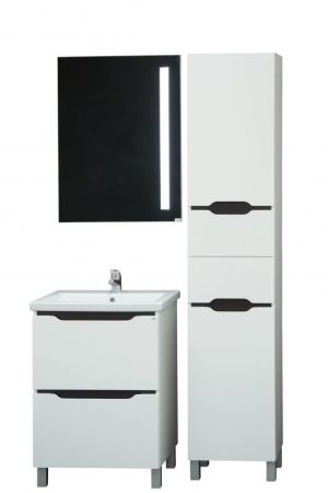 Тумба под раковину Cerutti SPA Эстель 80 6731 Белая Венге, артикул 6731