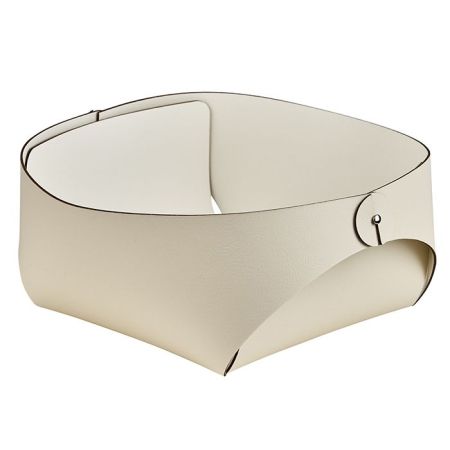 ADJ Корзинка Flora, 20x20xH9 см., цвет: панна котта/белый, артикул 0040.16/10