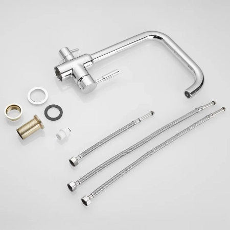 Смеситель для кухни с подключением фильтра Shevanik S268, хром, артикул S268