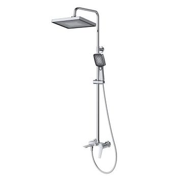 LINER-CVD-01 Душевая стойка со смесителем и изливом, исполнение хром