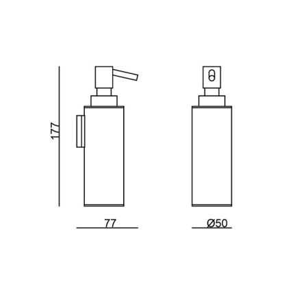 Carimali Подвесной диспенсер, цвет хром, артикул 99107-CR