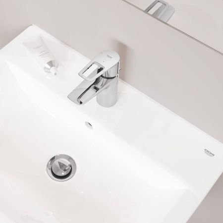 Смеситель для раковины GROHE BauLoop с рычажным донным клапаном, размер S, хром (22054001), артикул 22054001