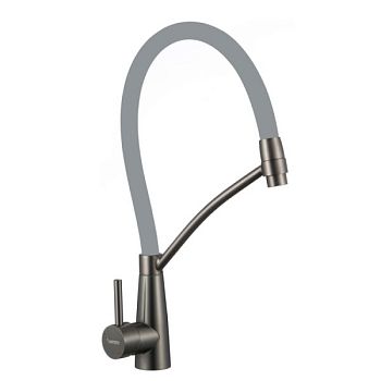 Смеситель для кухни с гибким изливом Fmark FS8255Q-04, графит