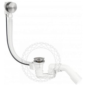 Слив-перелив (полуавтомат, 80 см.) FILARETE FL80NK, никель