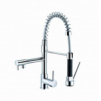 Смеситель для кухни с гибким изливом FASHUN A4452, хром