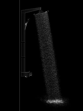 AQM 8005B Душевая система для душа с термостатом,  Черный