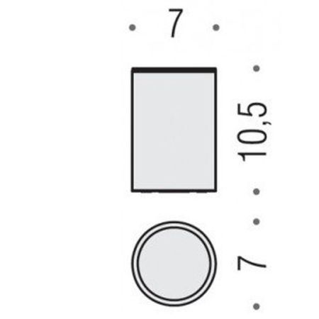 Colombo Plus/Mini Стакан настольный, цвет: хром, артикул W4941.CR