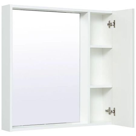 Зеркало со шкафом Runo Манхэттен 75 4620750029197 Белое, артикул 4620750029197