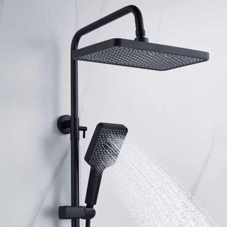 Душевая система Shevanik S4436H, черный