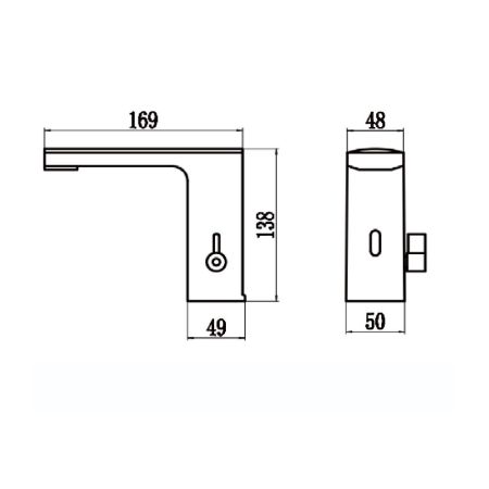 Сенсорный смеситель для раковины Savol S-GY8896, хром, артикул S-GY8896