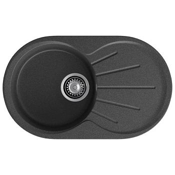Кухонная мойка GranFest RONDO 750L, графит
