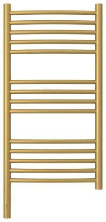 Полотенцесушитель электрический "БОГЕМА 3.0" 800х400 / МЭМ левый (Матовое золото)