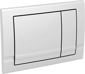 Schwab Riva Duo Mini, панель смыва с двумя клавишами, цвет матовый хром