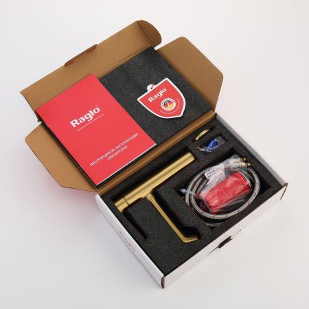 Смеситель для раковины Raglo R20.10.03, золотой сатин