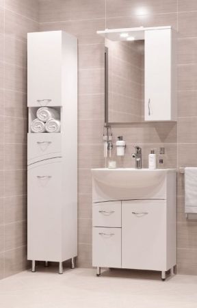 Тумба под раковину Cersanit Erica 65 Белая F-SU-ERN-ERI65, артикул F-SU-ERN-ERI65