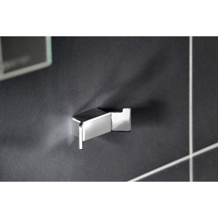 Двойной крючок EVEREST для халата, 70x30x30 мм, хром, Sapho, артикул 1313-40