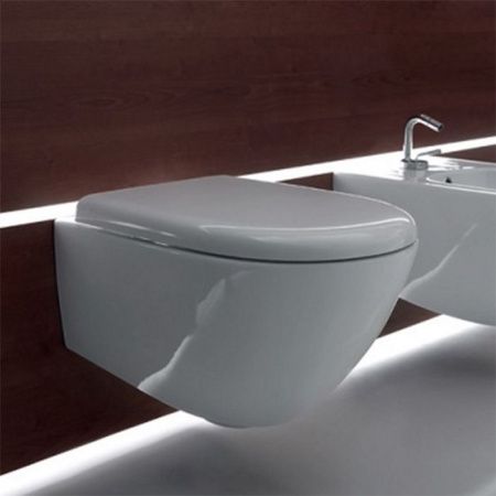 KERASAN Aquatech Унитаз подвесной, Безободковый,550х365 мм, цвет белый