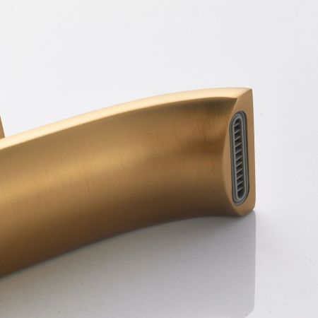 Смеситель для раковины Shevanik S4101G, золотой сатин