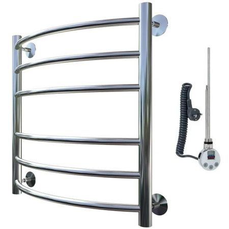 Электрический полотенцесушитель Тругор Приоритет 2 элТЭН 60x50 Хром, артикул Приоритет2/элТЭН6050