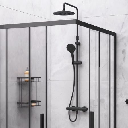 WK93ES Gem S Комплект ограждение 120*90, прямоугольный, черный, артикул WK93ES