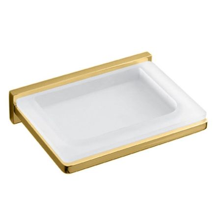 Colombo Look Мыльница подвесная, цвет: PVD золото матовое/матовое стекло, артикул B1601.OM-VAN