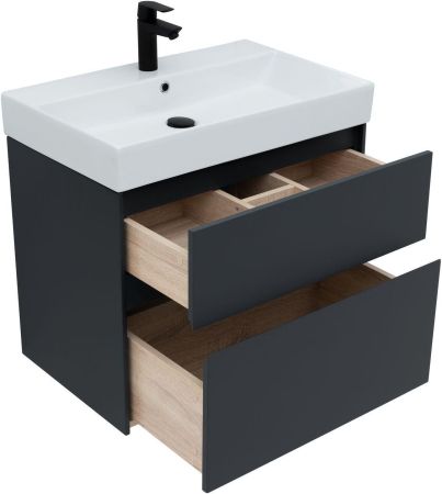 Тумба под раковину Aquanet Бруклин 70 антрацит матовый, артикул 00310141