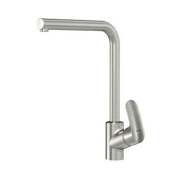 F8005011 Like, смеситель для кухни L-образный излив, сатин, шт.